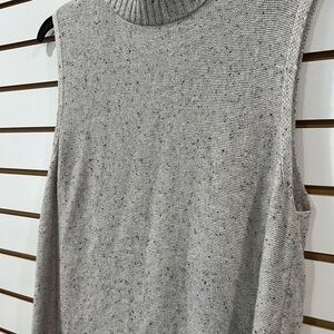 Saks Fifth Avenue Light Gray Sweater Dress